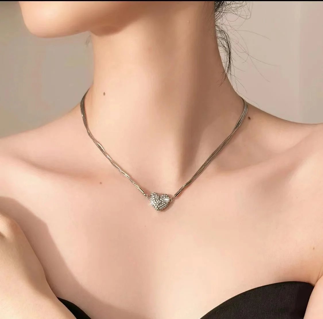 🔥Valentine's Day gift，Magnetic Love Patchwork Necklace