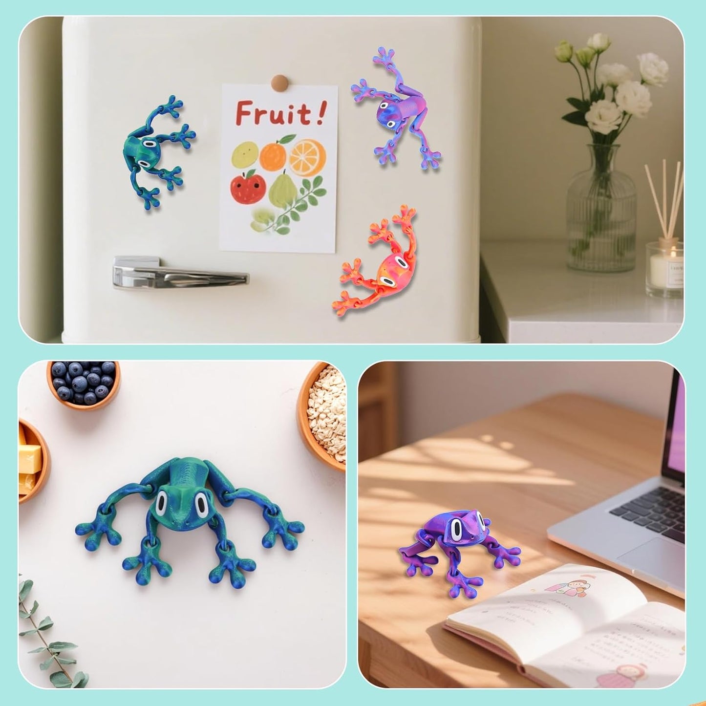 🔥3D Printed Magnet Frog Toy