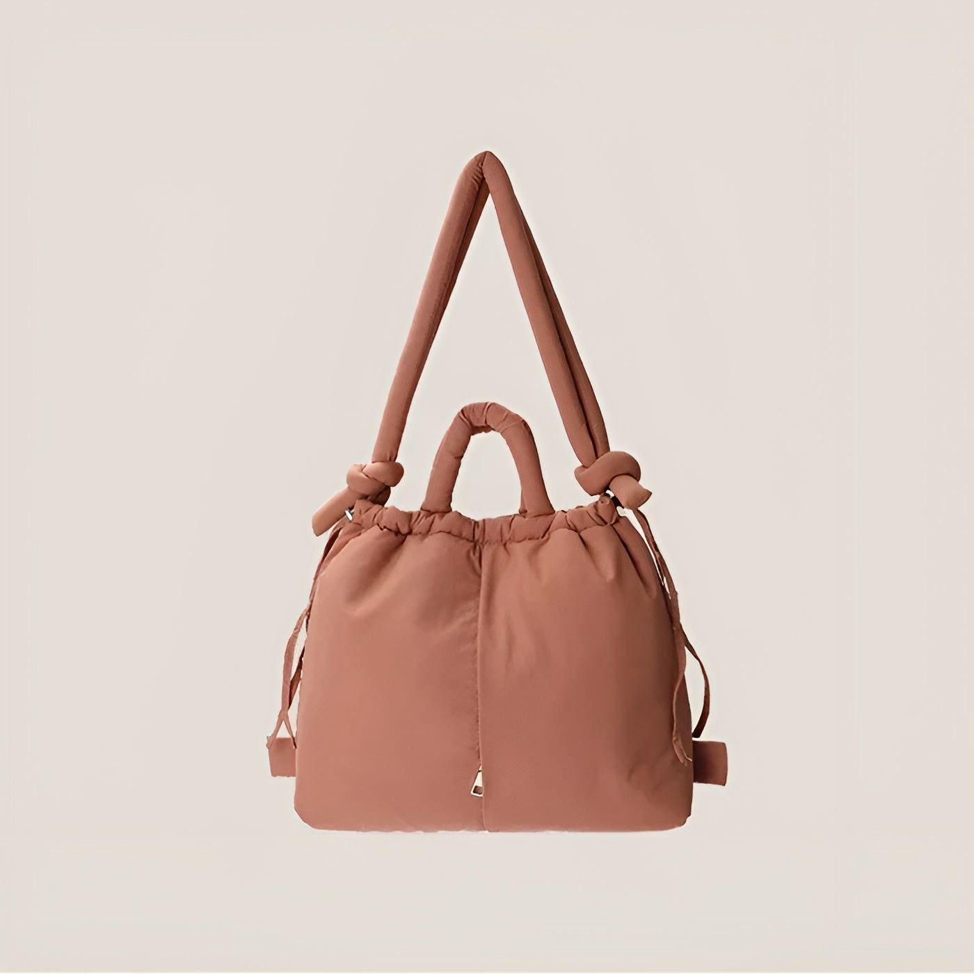 Puffy Quilted Backpack Bag