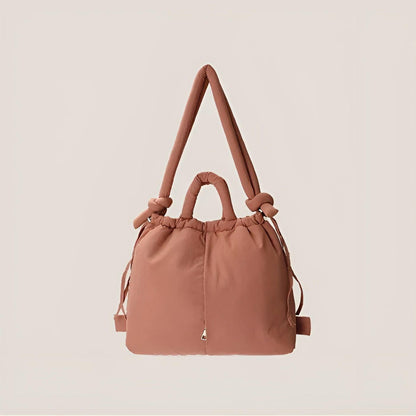 Puffy Quilted Backpack Bag