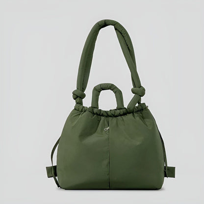 Puffy Quilted Backpack Bag
