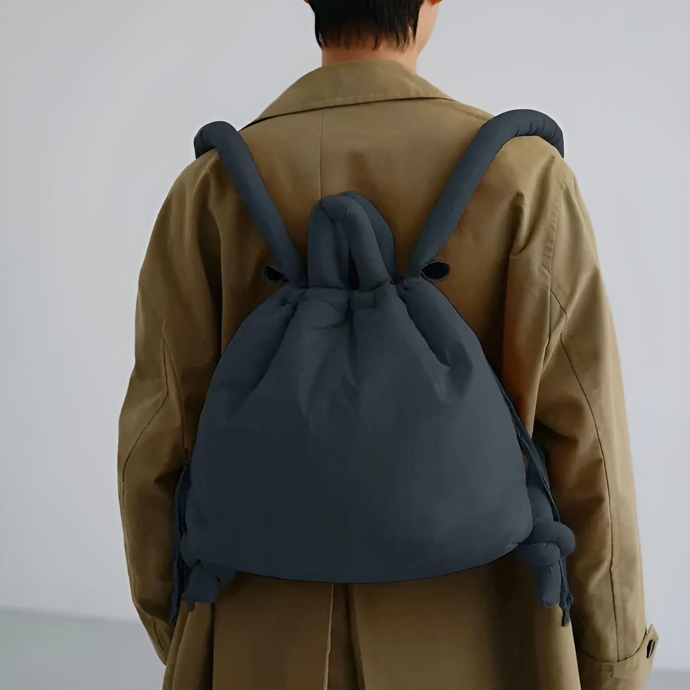 Puffy Quilted Backpack Bag