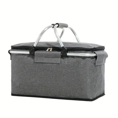 Collapsible Insulated Picnic Tote with Leakproof Liner