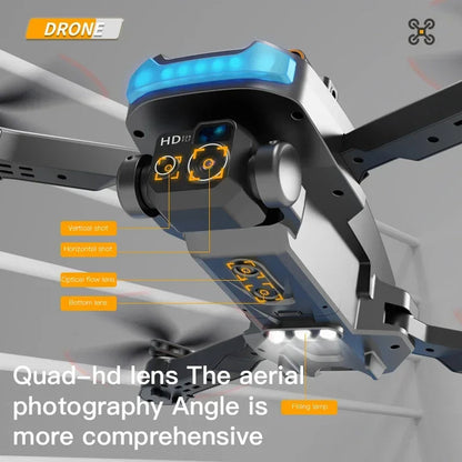 Foldable 8K Drone with Dual HD Cameras for Aerial Imaging