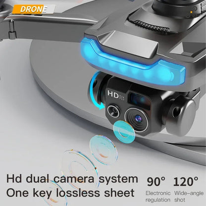 Foldable 8K Drone with Dual HD Cameras for Aerial Imaging
