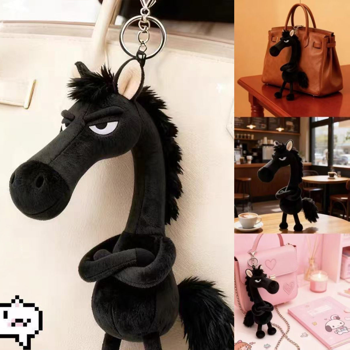 Plush Horse Keychain™ - Whimsical Bag Accessory