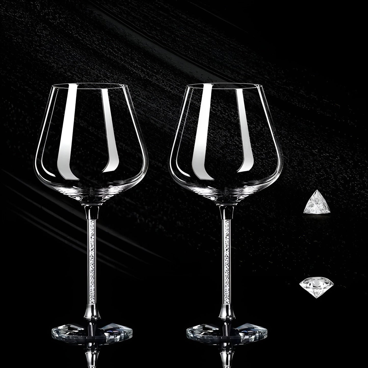 Crystal Glass in 2-Pack – Elegant Wine Glasses | Tall & Luxurious for Parties & Events