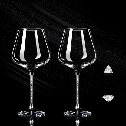 Crystal Glass in 2-Pack – Elegant Wine Glasses | Tall & Luxurious for Parties & Events