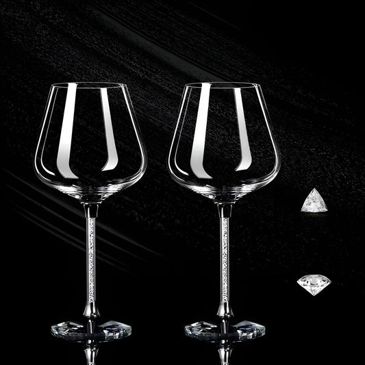 Crystal Glass in 2-Pack – Elegant Wine Glasses | Tall & Luxurious for Parties & Events