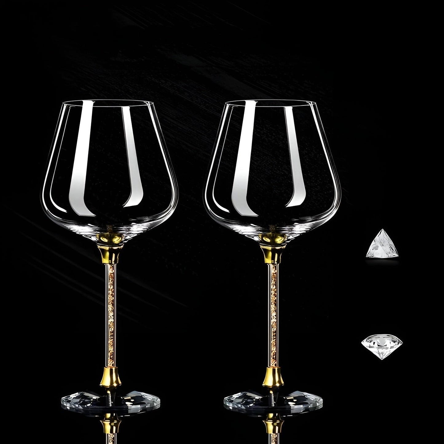 Crystal Glass in 2-Pack – Elegant Wine Glasses | Tall & Luxurious for Parties & Events
