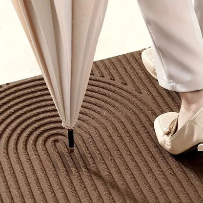 Striped Curve Entryway Mat