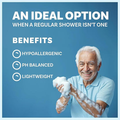 🧼 Disposable Rinse-Free Bathing Wipes