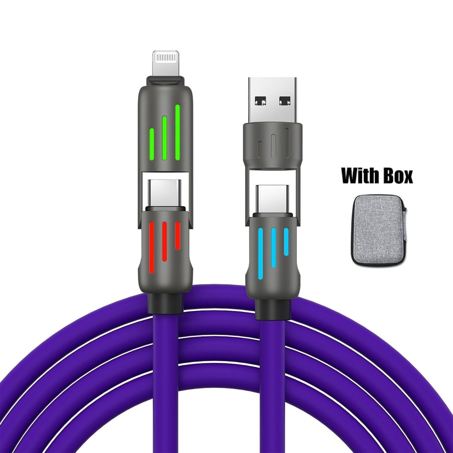 🔥Last Day 49% OFF🔥4-in-1 USB Charging Cable fast charging MAX 60w
