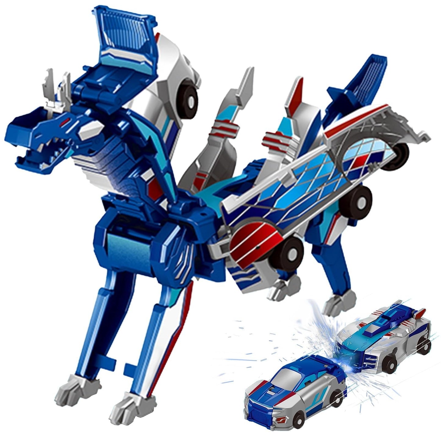 🎁Black Friday Special✨ Collision Transforming Dinosaur Car Toy