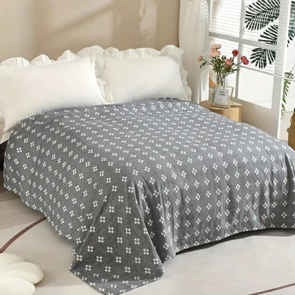 Cotton Diamond Pattern Gauze Blanket