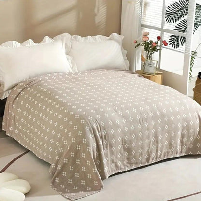 Cotton Diamond Pattern Gauze Blanket