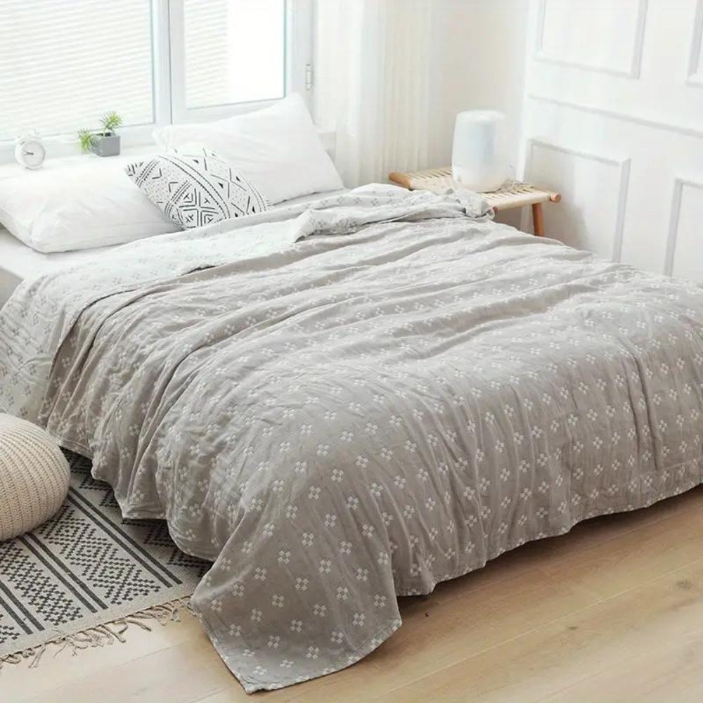 Cotton Diamond Pattern Gauze Blanket
