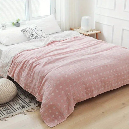 Cotton Diamond Pattern Gauze Blanket