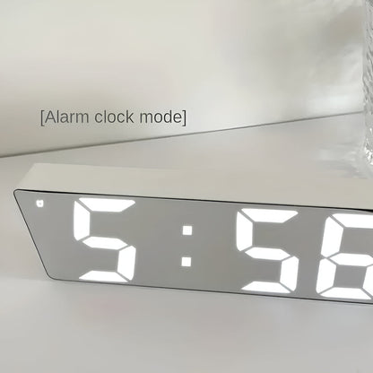 Modern Mirror Display Digital Alarm Clock