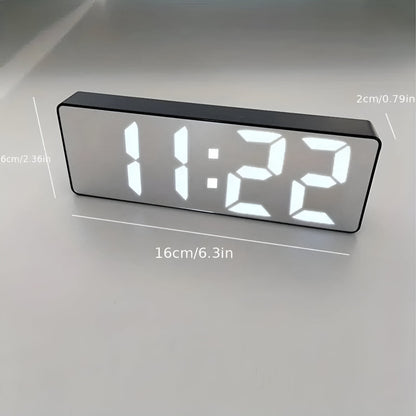 Modern Mirror Display Digital Alarm Clock