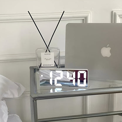 Modern Mirror Display Digital Alarm Clock