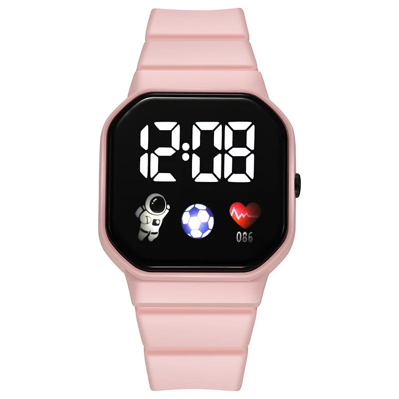 Kids' Digital Watch with Light-Up Display & Stopwatch