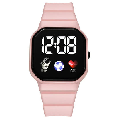Kids' Digital Watch with Light-Up Display & Stopwatch