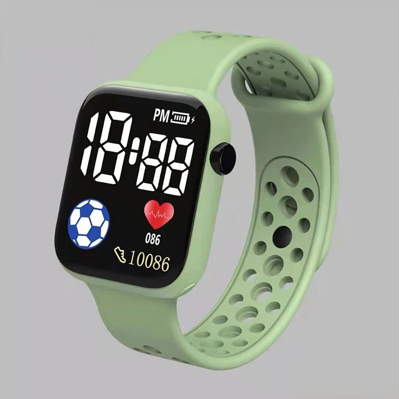 Kids' Digital Watch with Light-Up Display & Stopwatch