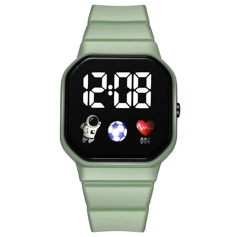 Kids' Digital Watch with Light-Up Display & Stopwatch