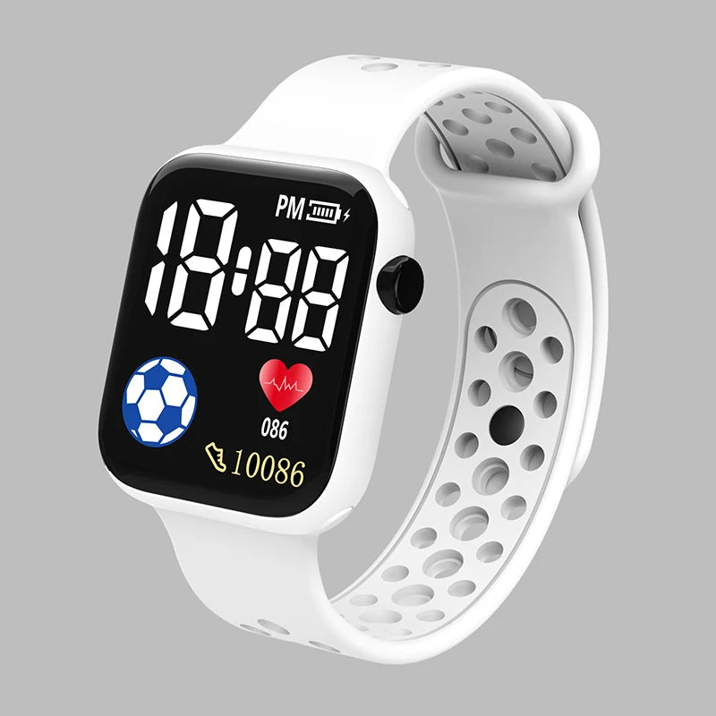 Kids' Digital Watch with Light-Up Display & Stopwatch