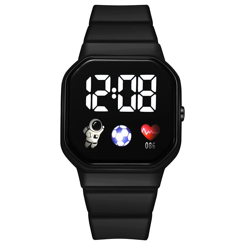 Kids' Digital Watch with Light-Up Display & Stopwatch