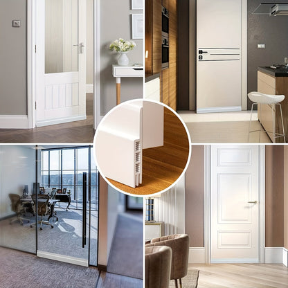 Silicone Door Seal with Adhesive for Drafts & Sound