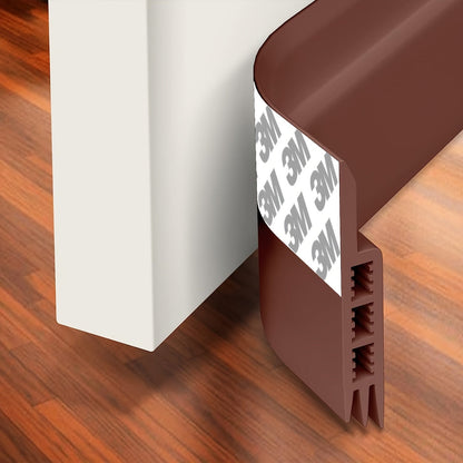 Silicone Door Seal with Adhesive for Drafts & Sound