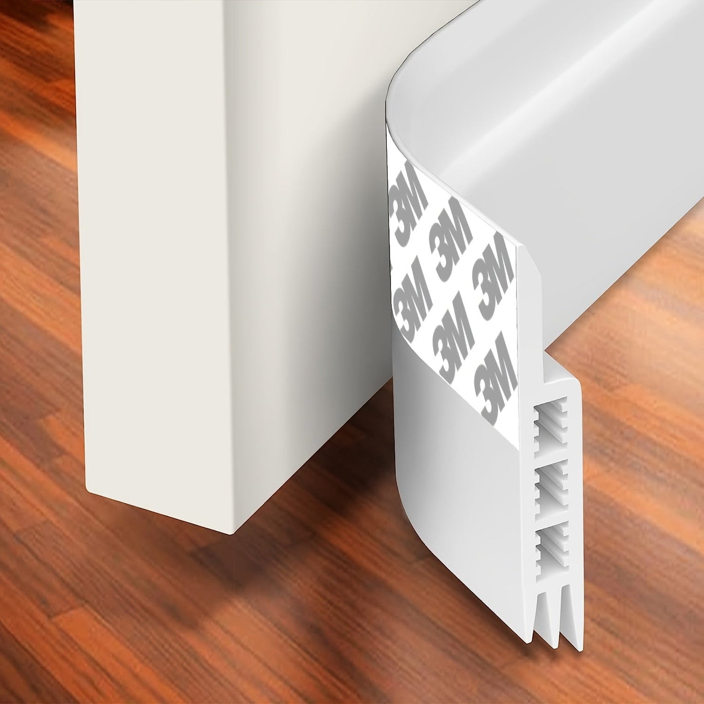 Silicone Door Seal with Adhesive for Drafts & Sound