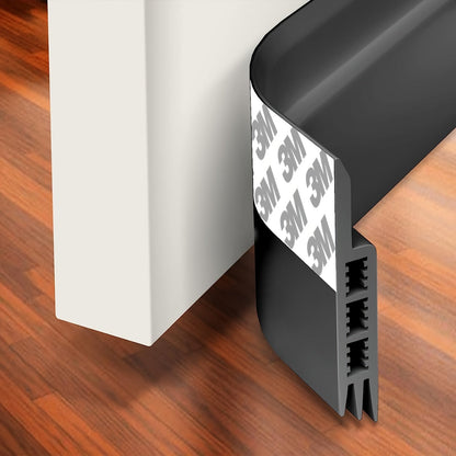 Silicone Door Seal with Adhesive for Drafts & Sound