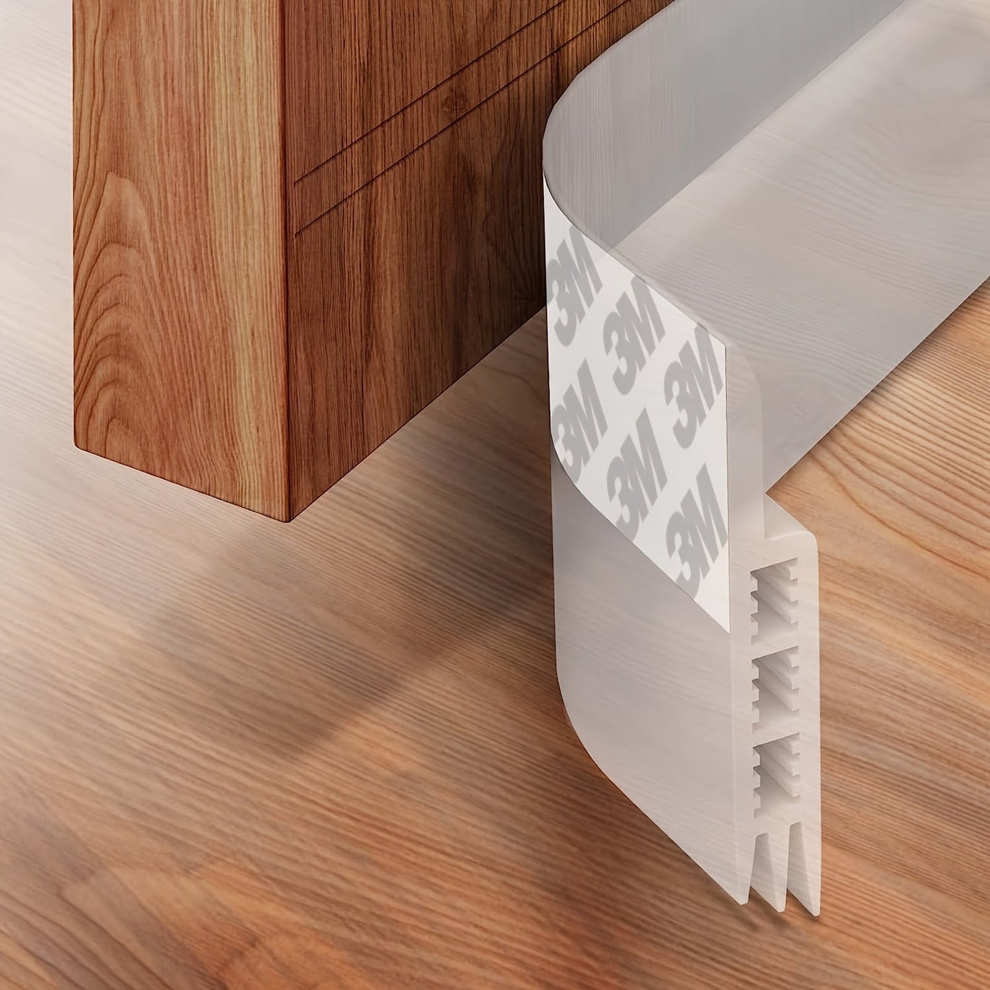 Silicone Door Seal with Adhesive for Drafts & Sound
