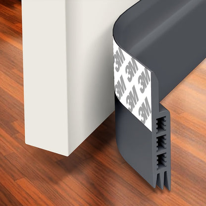Silicone Door Seal with Adhesive for Drafts & Sound