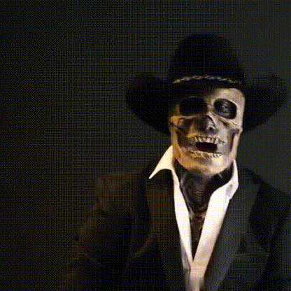 DREADSKULL – Lifelike skeleton mask & hat set for Halloween