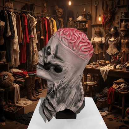 DREADSKULL – Lifelike skeleton mask & hat set for Halloween