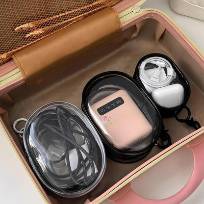 Portable Transparent Multifunctional Zipper Storage Bag