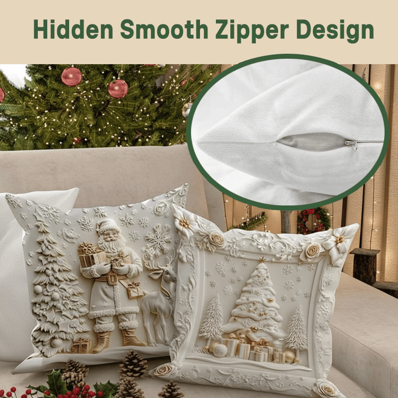 Christmas Themed Cushion Cover