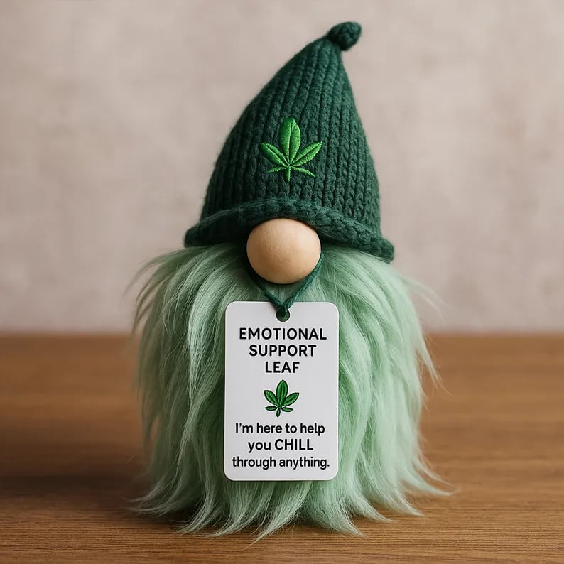 🔥Last Day 49% OFF - 🌿💚 Emotional Support Weed Gnome – Your Little Cannabis Companion