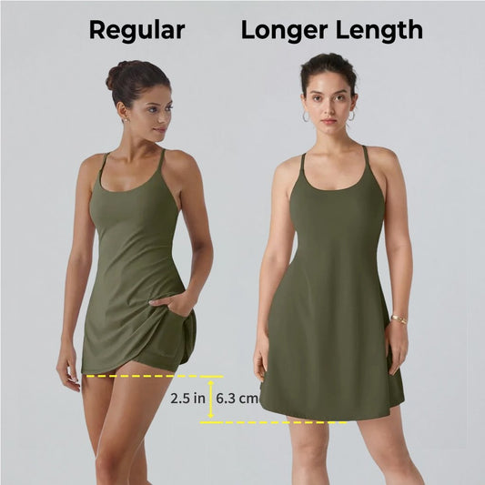 🎁Last Day 49% OFF🔥The Ultimate Tummy Control Backless Active Dress