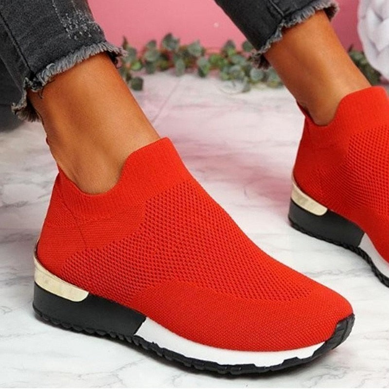 Comfy Slip-On Sneakers with Elastic