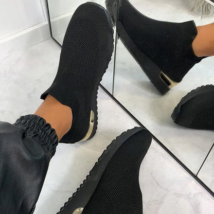 Comfy Slip-On Sneakers with Elastic