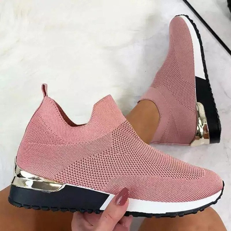 Comfy Slip-On Sneakers with Elastic