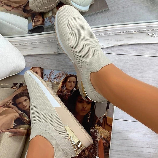 Comfy Slip-On Sneakers with Elastic