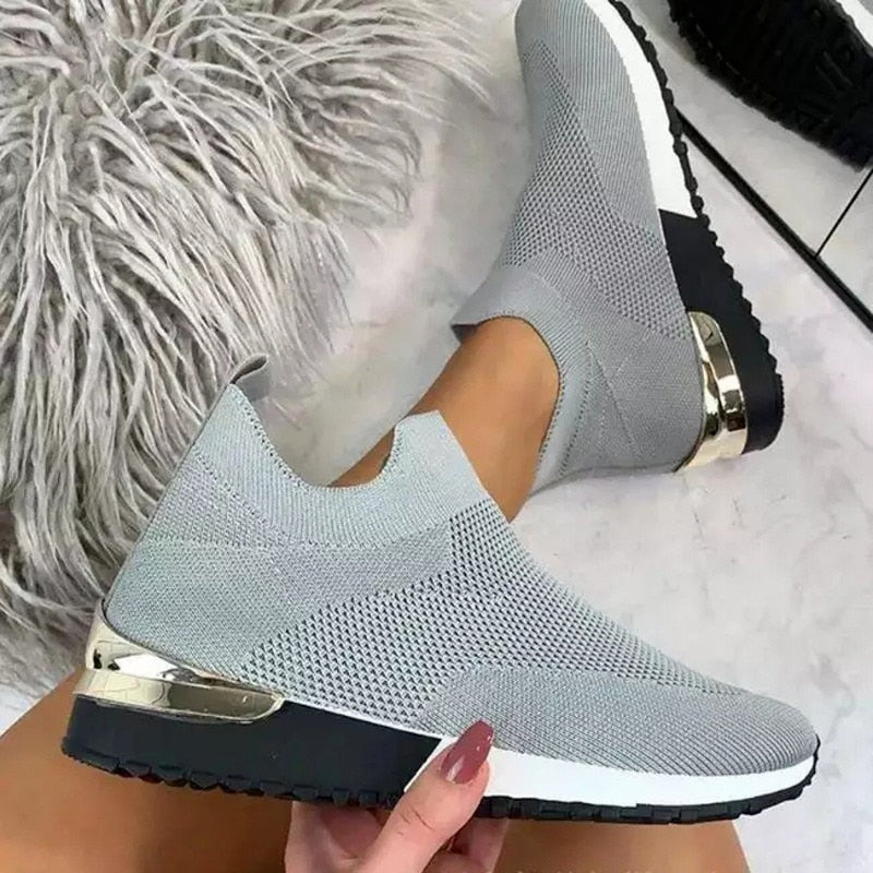 Comfy Slip-On Sneakers with Elastic