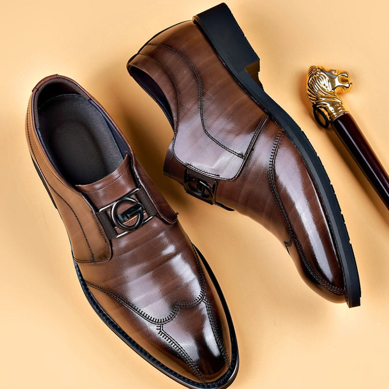 Elegant Italian Leather Dress Shoes