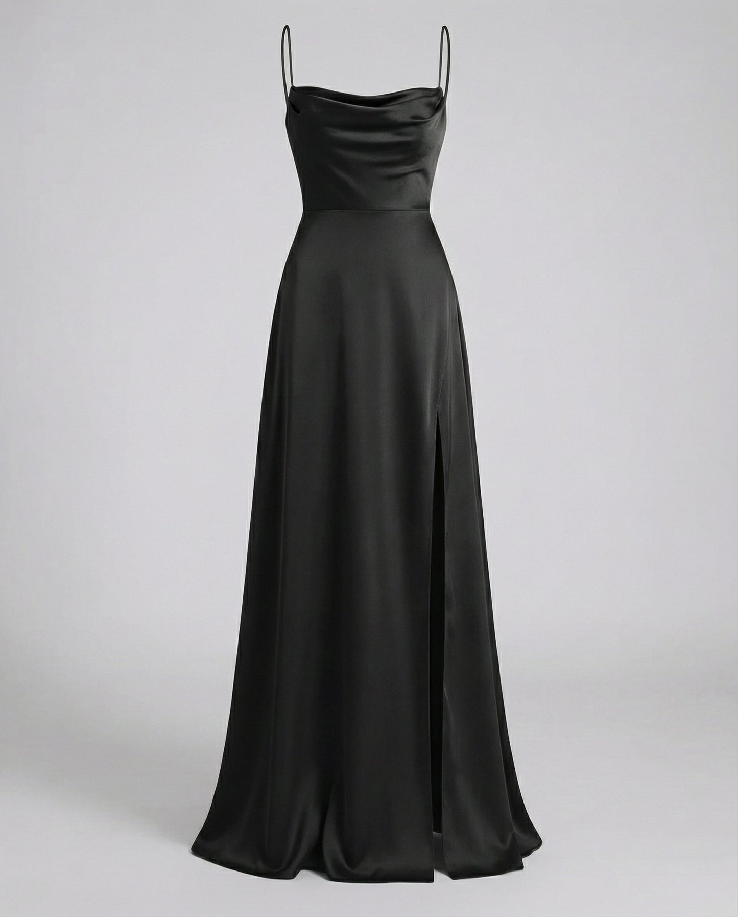 Niki | Women's Flowy Cowl Neck Maxi Dress with Slit